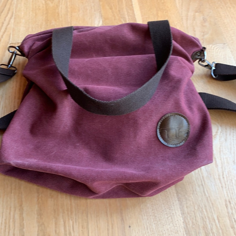 Maroon Canvas-like bag